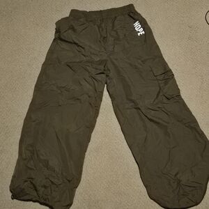 SHEIN Olive Joggers with Pocket Detail